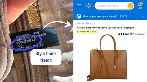 michael kors bag code check